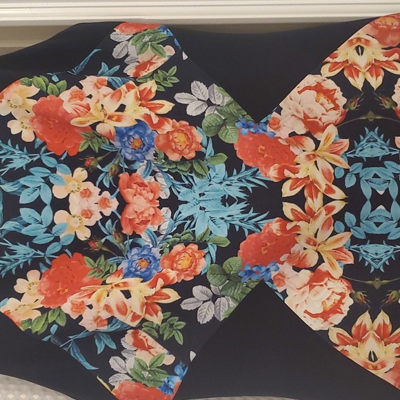 Navy blue with Floral Mini - Picture 3 of 5